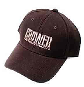 CAP BLACK WOOL W/WHITE CROWER PERFORMANCE PRODUCTS LOGO