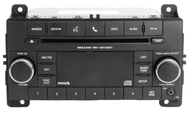 OEM AM/FM CD Radio with MP3, Aux Input for 2013 Jeep Grand Cherokee