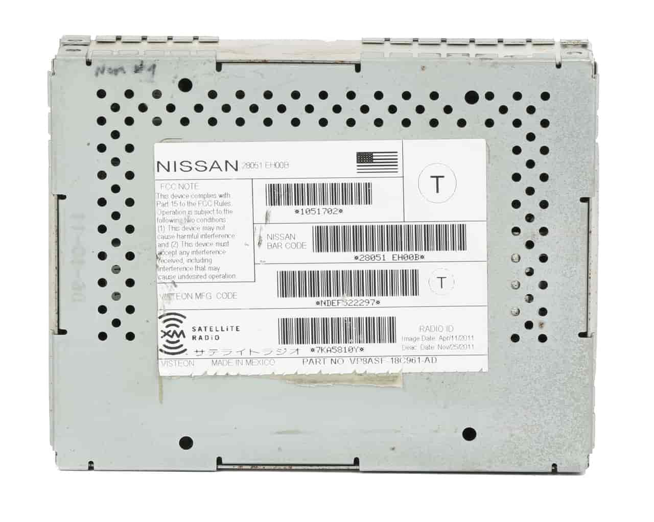 Satellite Radio XM Receiver Tuner Box fits 2007-2017 for Infiniti, Nissan