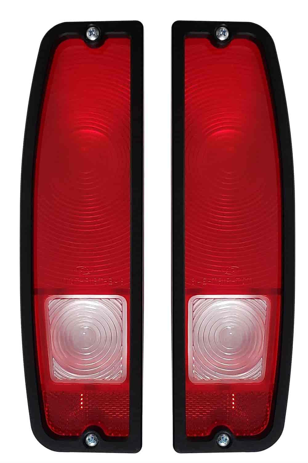Tail Light Bezels for 1964-1972 Ford F-100, 1966-1977 Ford Bronco [Aluminum | Black Anodized Finish]