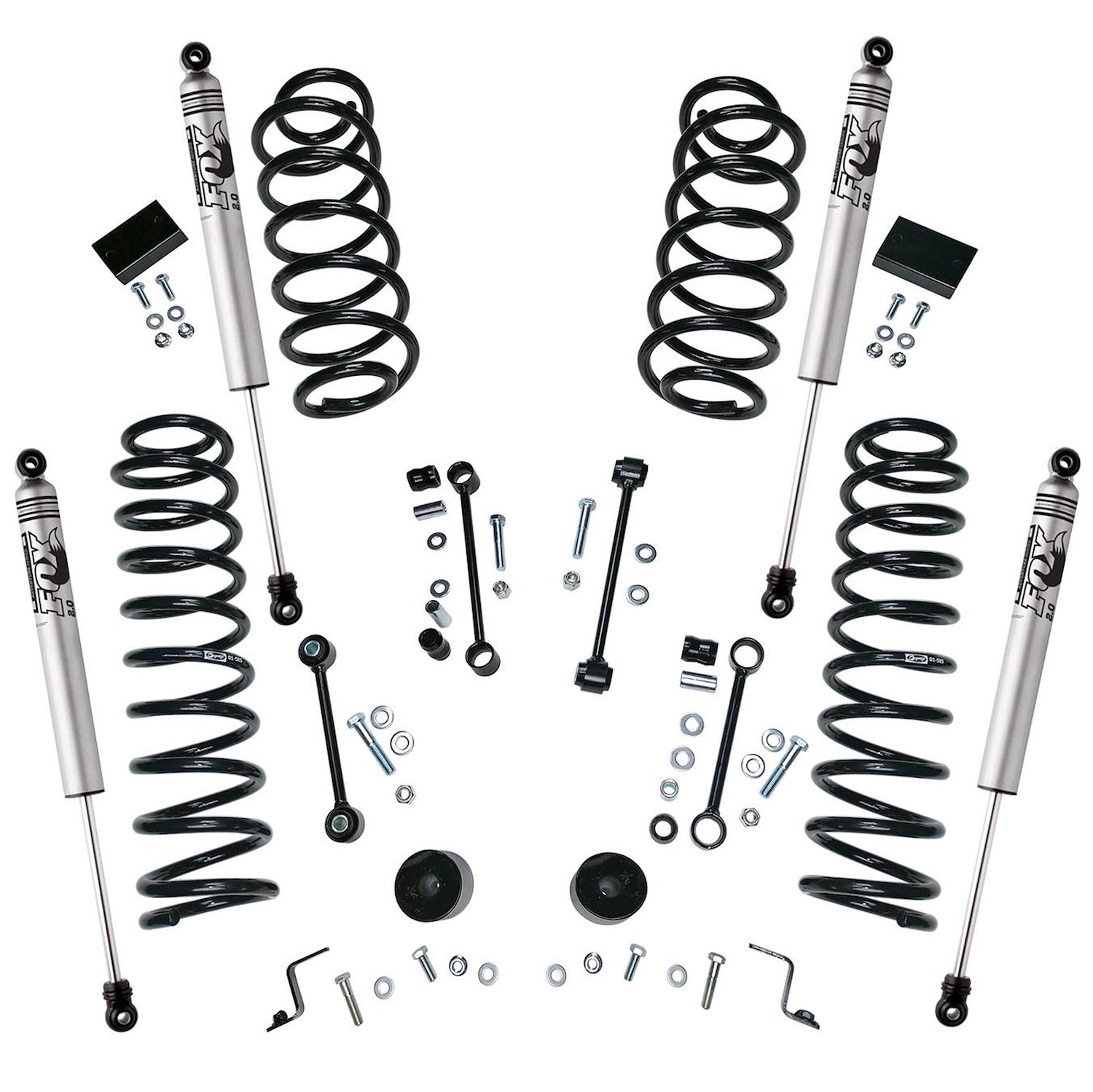 2.5 In. Suspension Lift Kit with FOX Shocks for 2018 Jeep Wrangler JL Unlimited