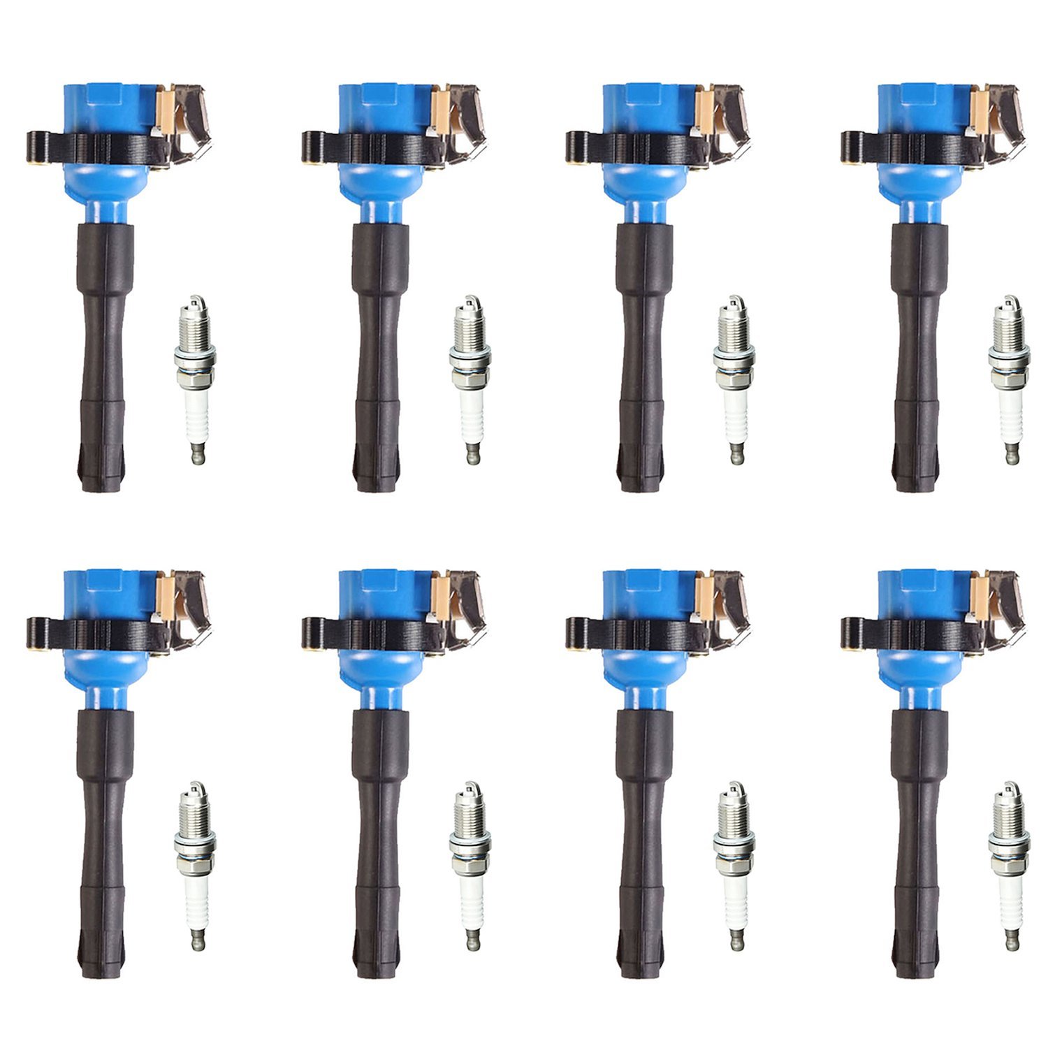 High-Performance Ignition Coil and Spark Plug Kit for BMW 325i/323i 2.5L, BMW 740iL/X5/540i 4.4L, BMW 330i 530i