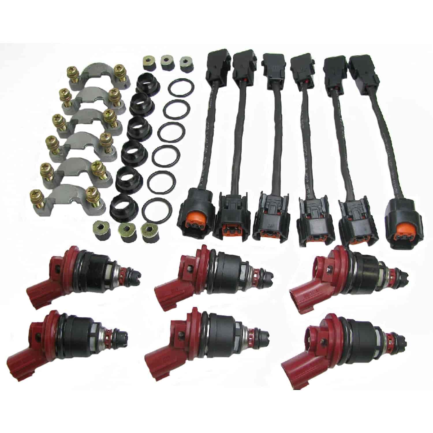 Fuel Injector Kit set of 6 95Ibs/Hr @ 43.5PSI High
