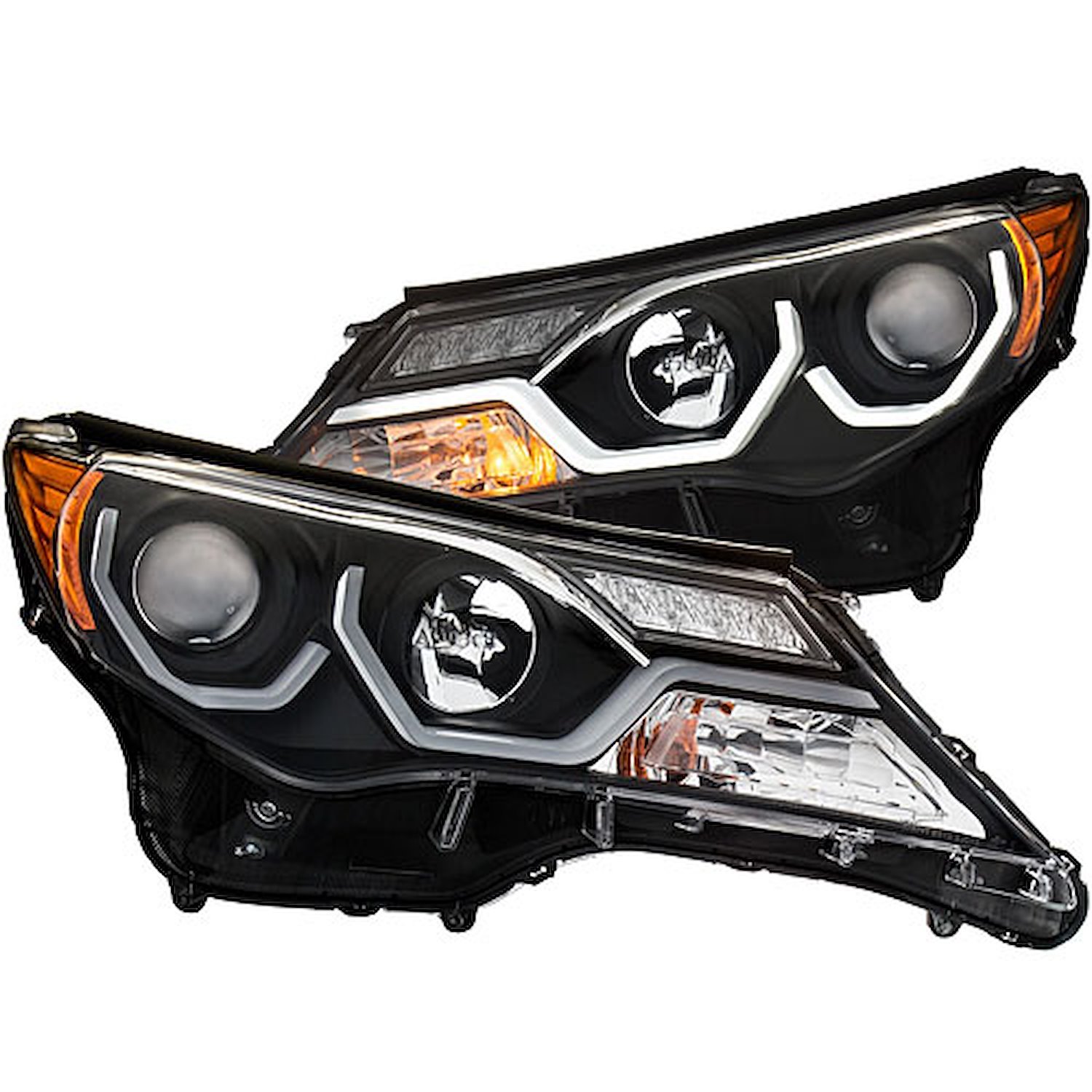 Black Housing Headlights 2013-2015 Toyota Rav-4