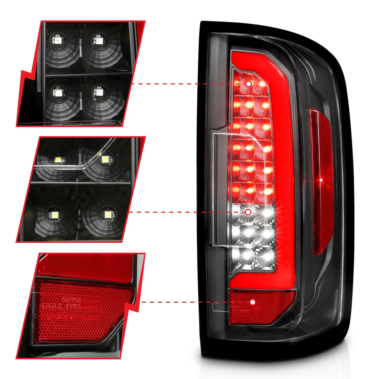 311432 LED Tail Light Set for 2015-2022 Chevy Colorado [Clear Lens]