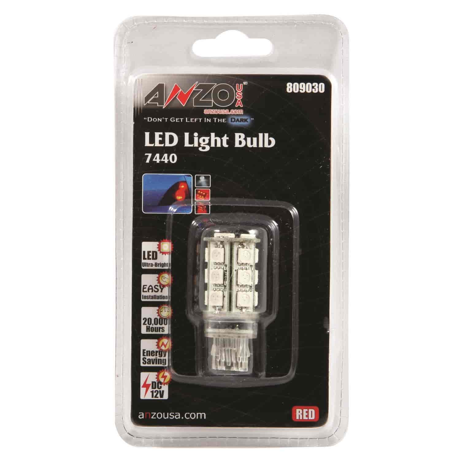 LED Universal Light Bulb 7443/7440 Red