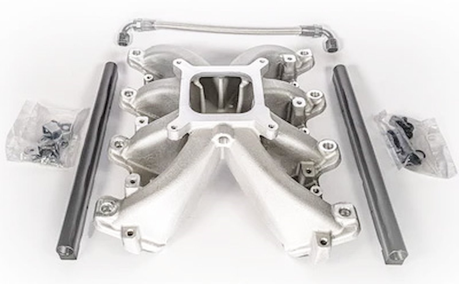 AM2016 Mid-Rise EFI Intake Manifold, for GM LS1/LS2/LS6 Engine, with Fuel Rail Kit, Aluminum