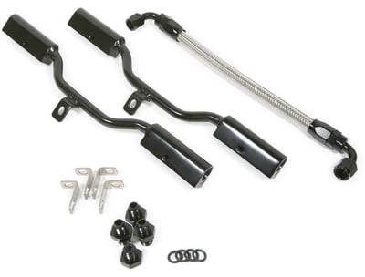 AM2051B Low-Profile Fuel Rail Kit, Small Block Chevy, for ACES Wild Card System
