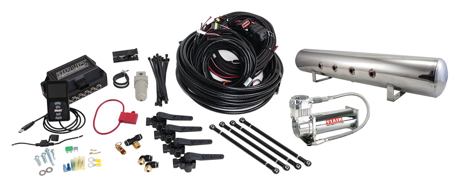 3H Air Management System Kit with 5-Gallon Polished Air Tank [1/4 in. Line]