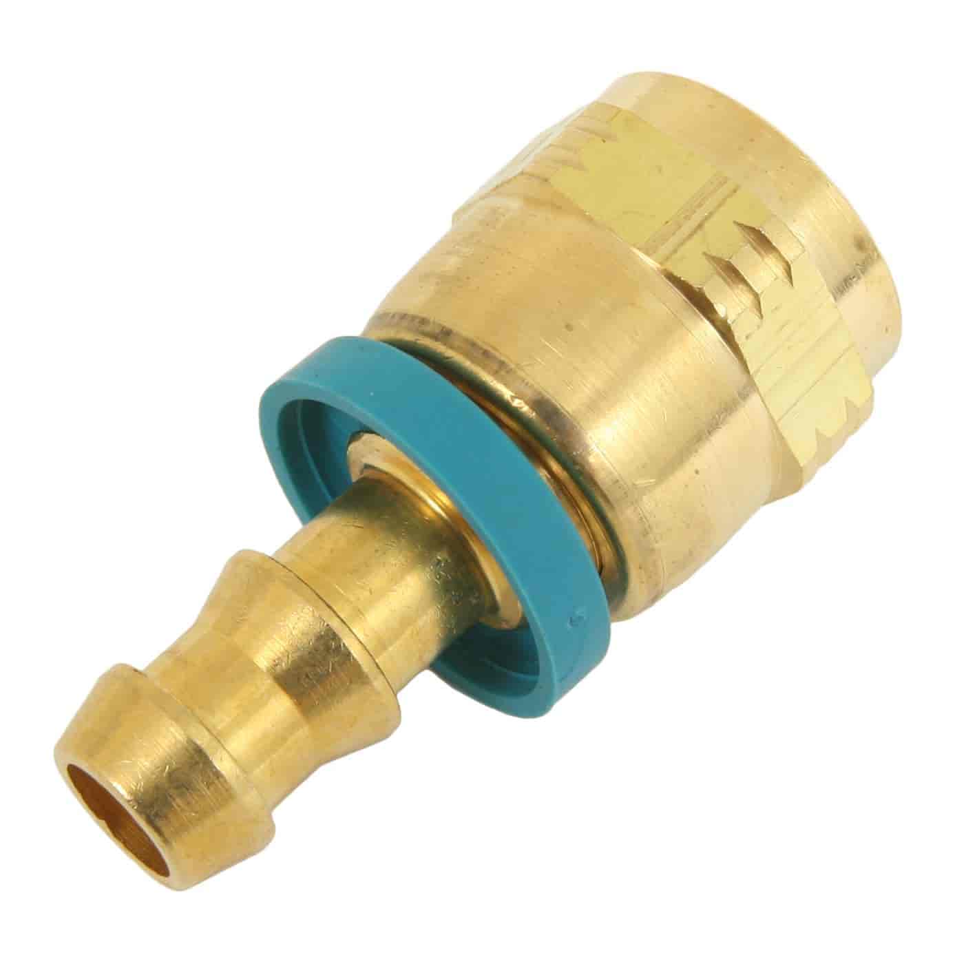 -06AN Hose Size Female Flare Straight -08AN To -06AN 3/4 - 16 Thread Size Brass