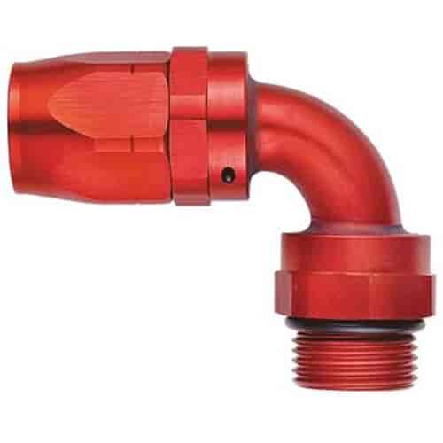 Aluminum Red Anodized Orb Fitting -8AN Hose Size