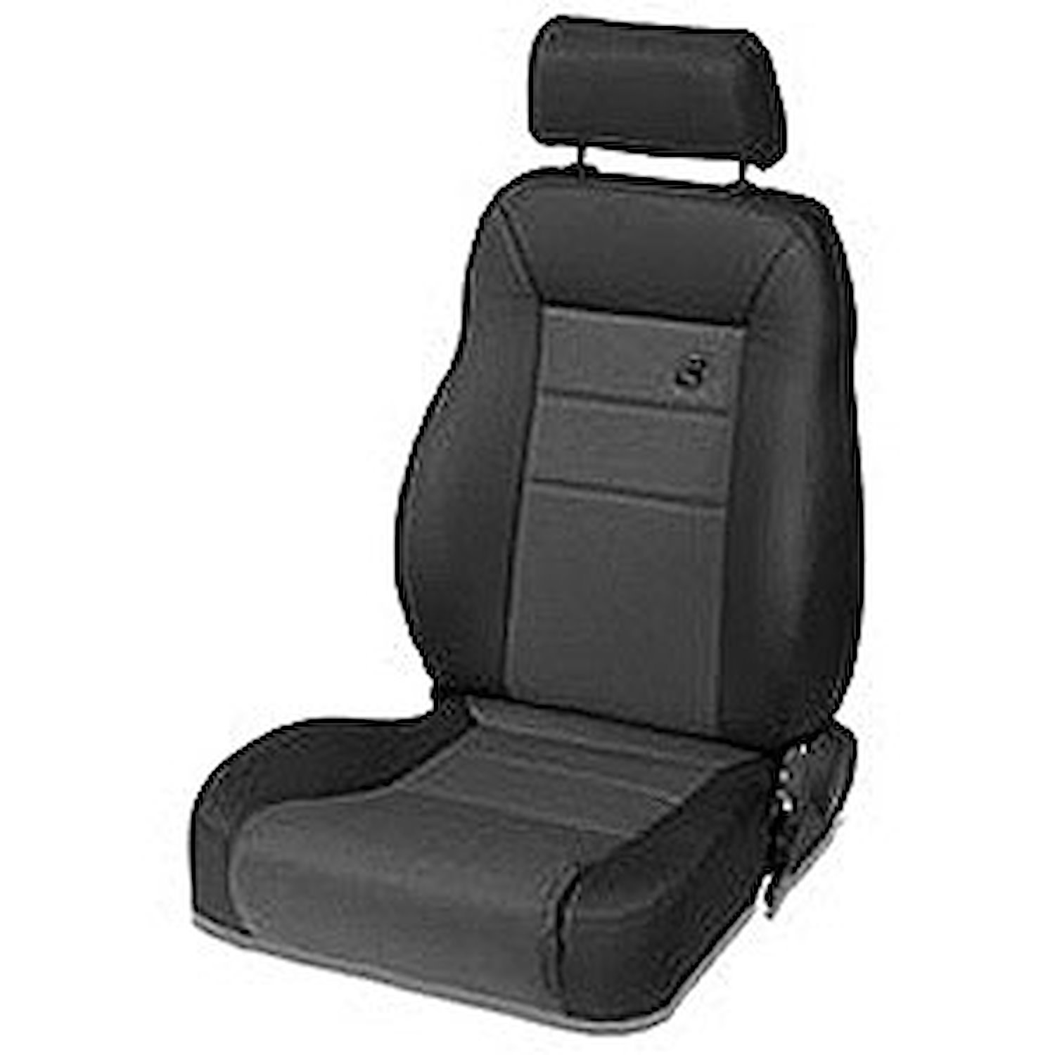 Trailmax II Pro Seat, Black Denim, Front, High-Back, Vinyl, w/Center Fabric Insert, Premium Bucket, Driver Side,