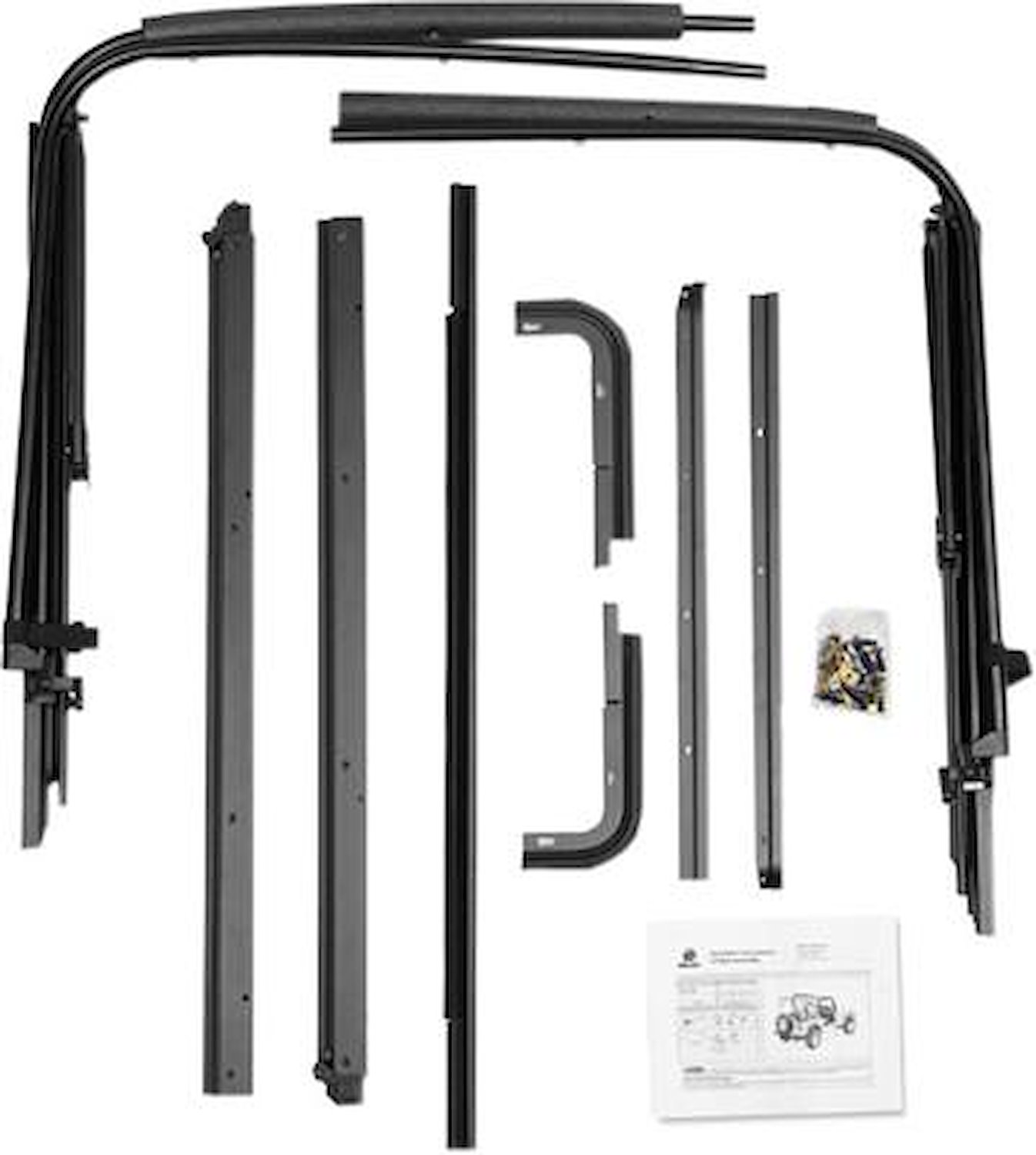 OE Style Replacement Bow & Frame Hardware Kit, Incl. Hardware/Door Surrounds/Tailgate Bar/Retainer Clips