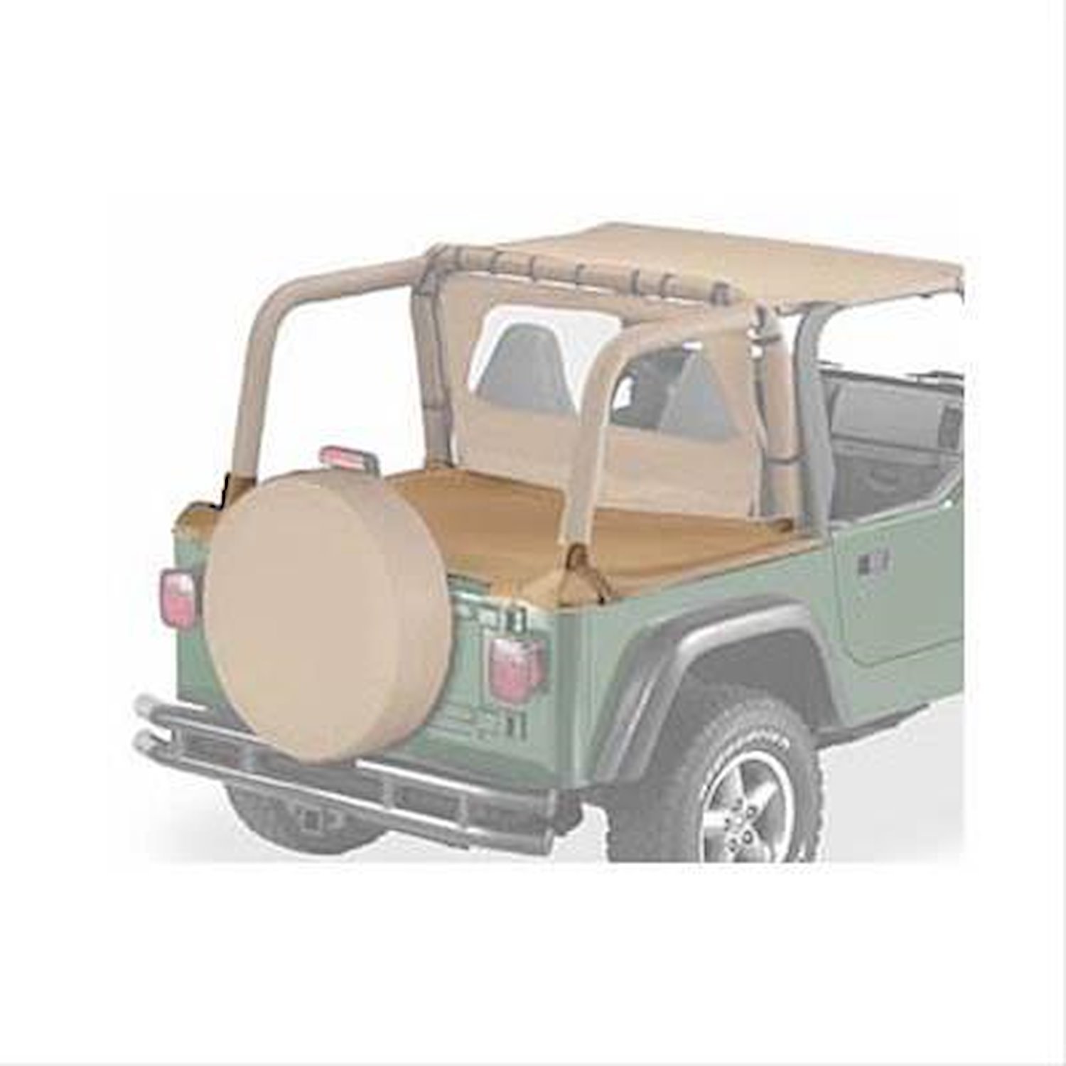 Duster Deck Cover, Spice, w/Factory Soft Top Bow Folded Down, [Available While Supplies Last],