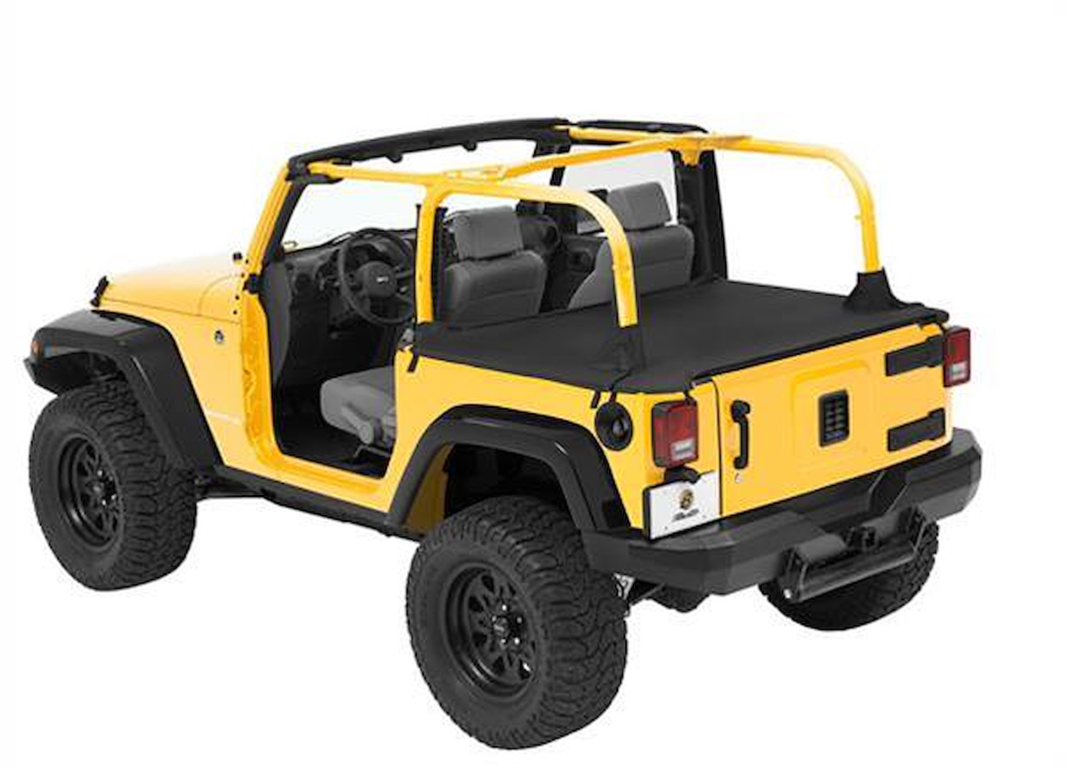 Duster Deck Cover, Black Diamond, w/Soft Top Hardware Removed, Factory Tailgate Bar Required For Installation[90034],