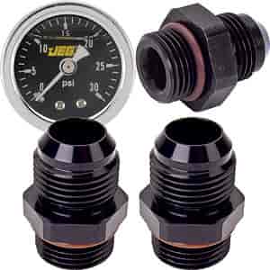 A2000 Fuel Pump Fitting & Gauge Kit (2)-10AN Inlet/Outlet Fittings