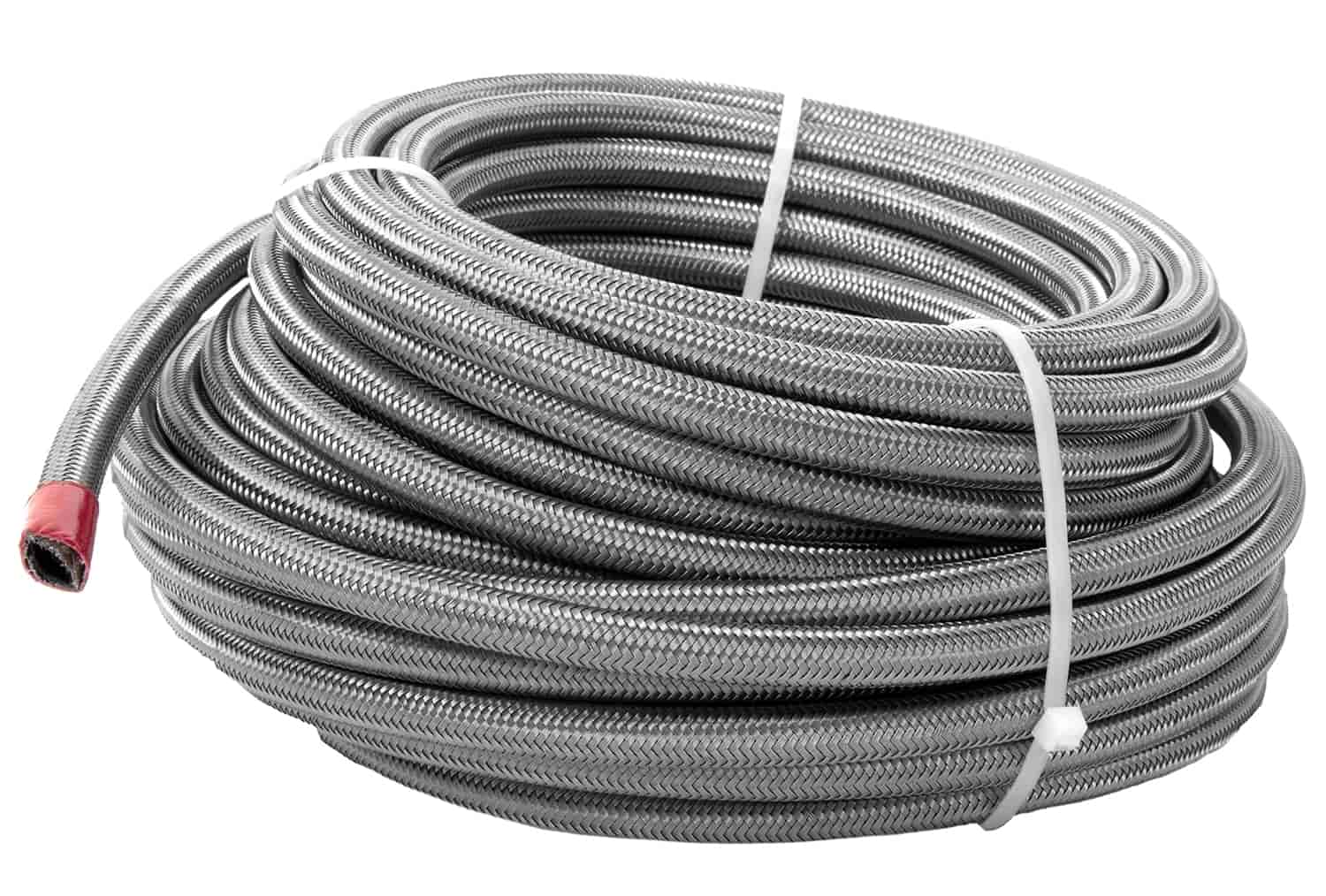 Braided Stainless Steel PTFE Fuel Hose -6 AN x 8 ft