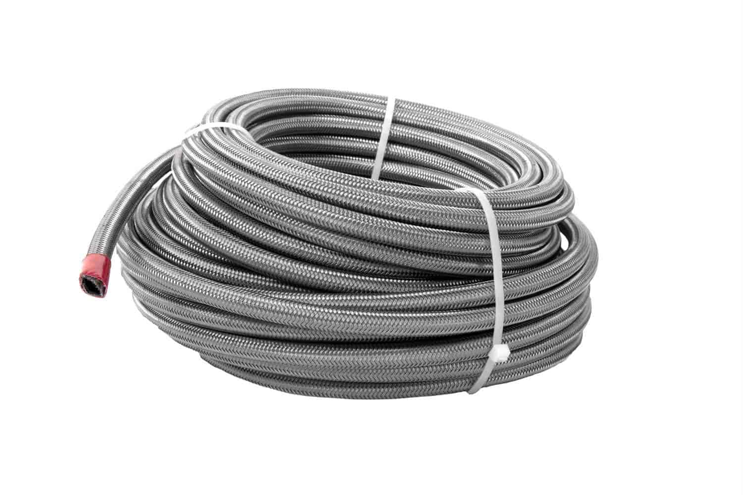 Braided Stainless Steel PTFE Fuel Hose -6 AN x 16 ft.