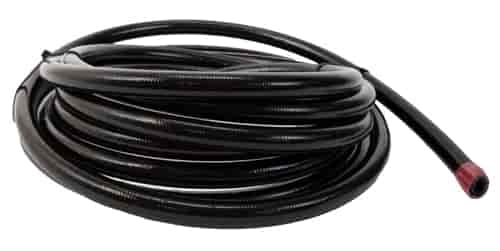 Braided Stainless Steel PTFE Fuel Hose w/Black Jacket -12 AN x 8 ft