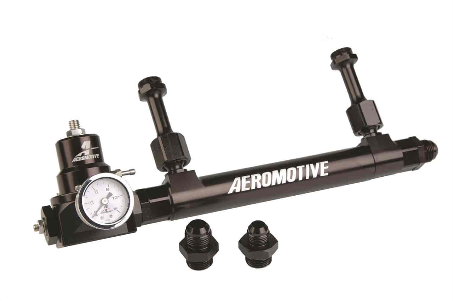 Adjustable Fuel Log Kit for Demon Carbs Includes double adjustable bypass regulator, gauge, and fittings