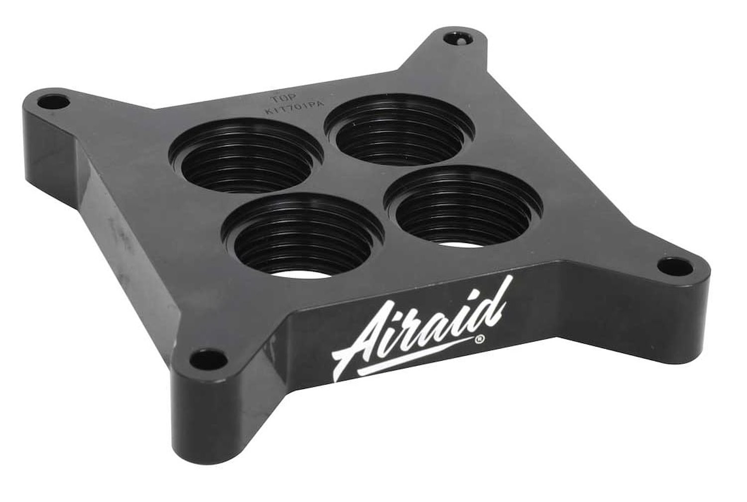 PowerAid Throttle Body Spacer Holley 4150/4160, Edelbrock, OE-Style Square Flange 4-bbl [Black]