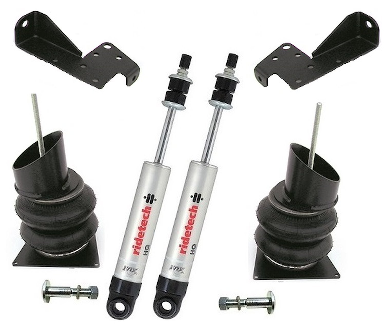 Front CoolRide kit for 58-64 Impala. For use w/ stock lower arms. Includes air springs/ brackets/ HQ