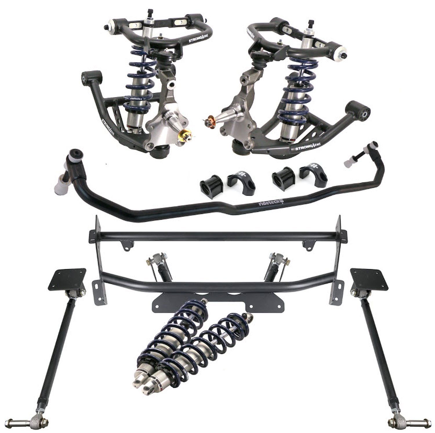 11260201 Complete Coil-Over Suspension System w/HQ Series Coil-Overs for Select 1968-1974 GM Cars