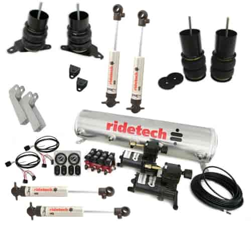 Level 1 Air Suspension System for 65-70 Impala. Includes front CoolRide with HQ Series Shocks and mo
