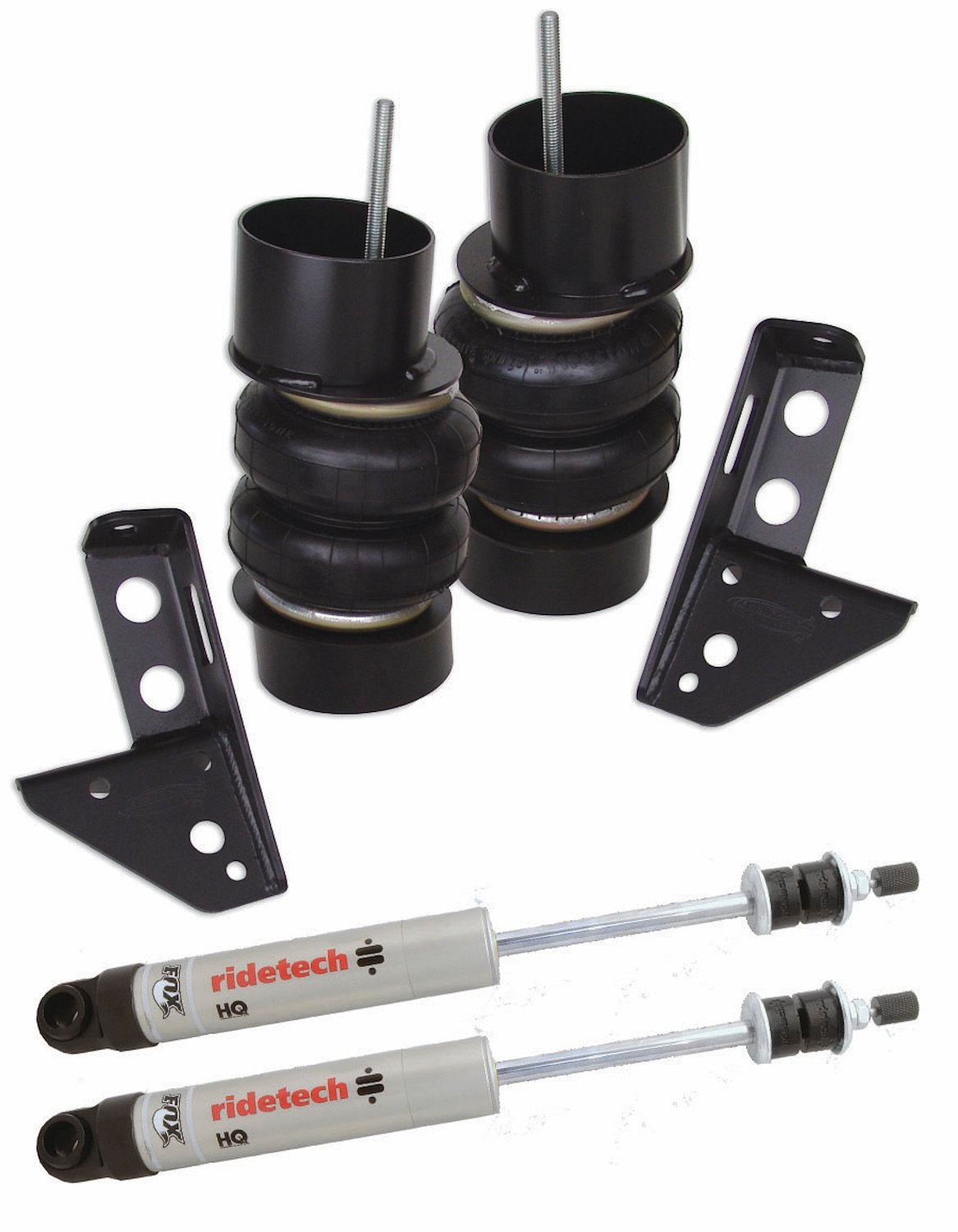 Front CoolRide kit for 82-02 S10. For use w/ RideTech lower arms. Includes air springs/ brackets/ HQ
