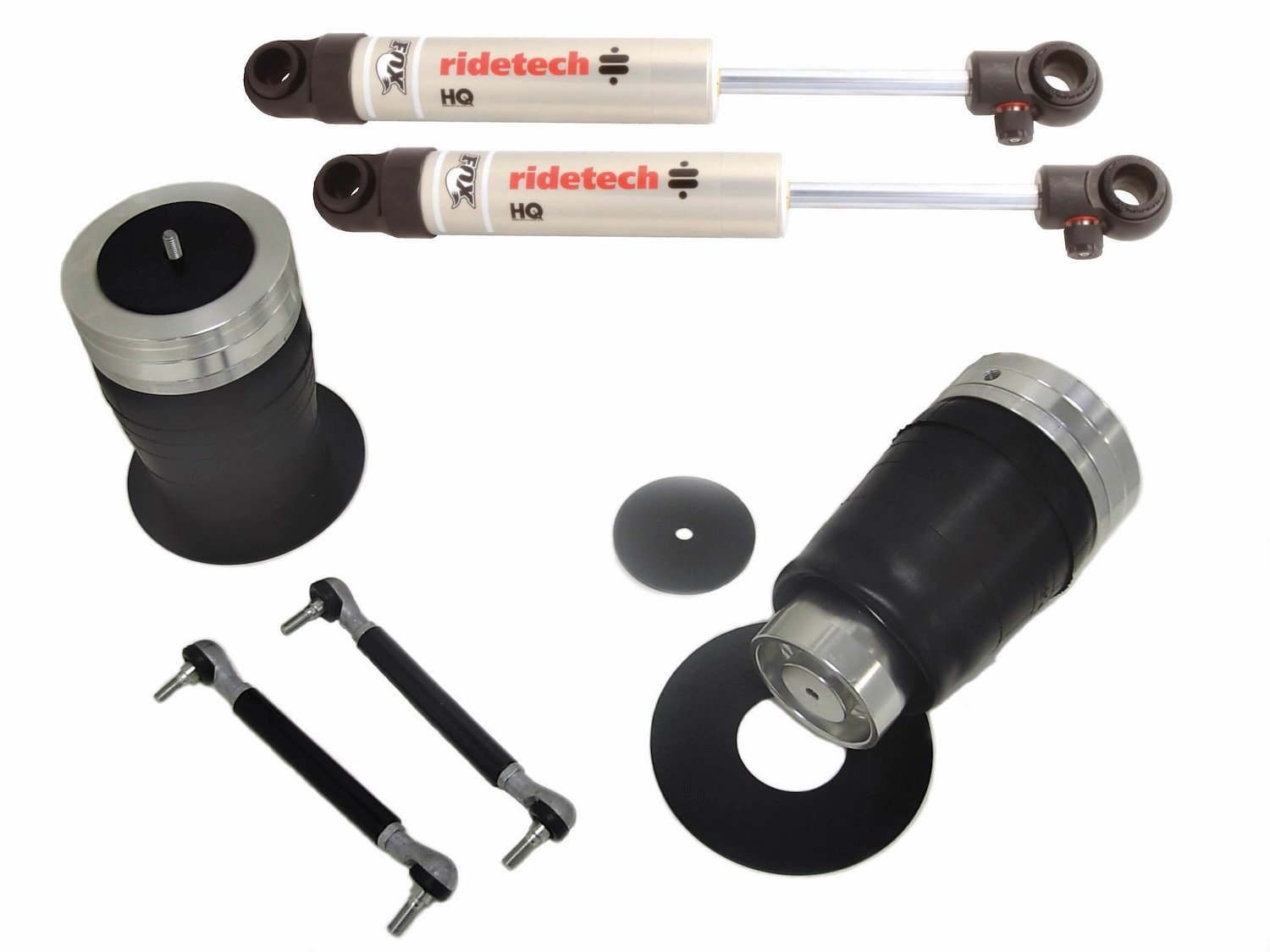 Rear CoolRide kit for 09-Up Dodge 1/2 ton. Includes air springs/ brackets/ HQ Series shocks and hard