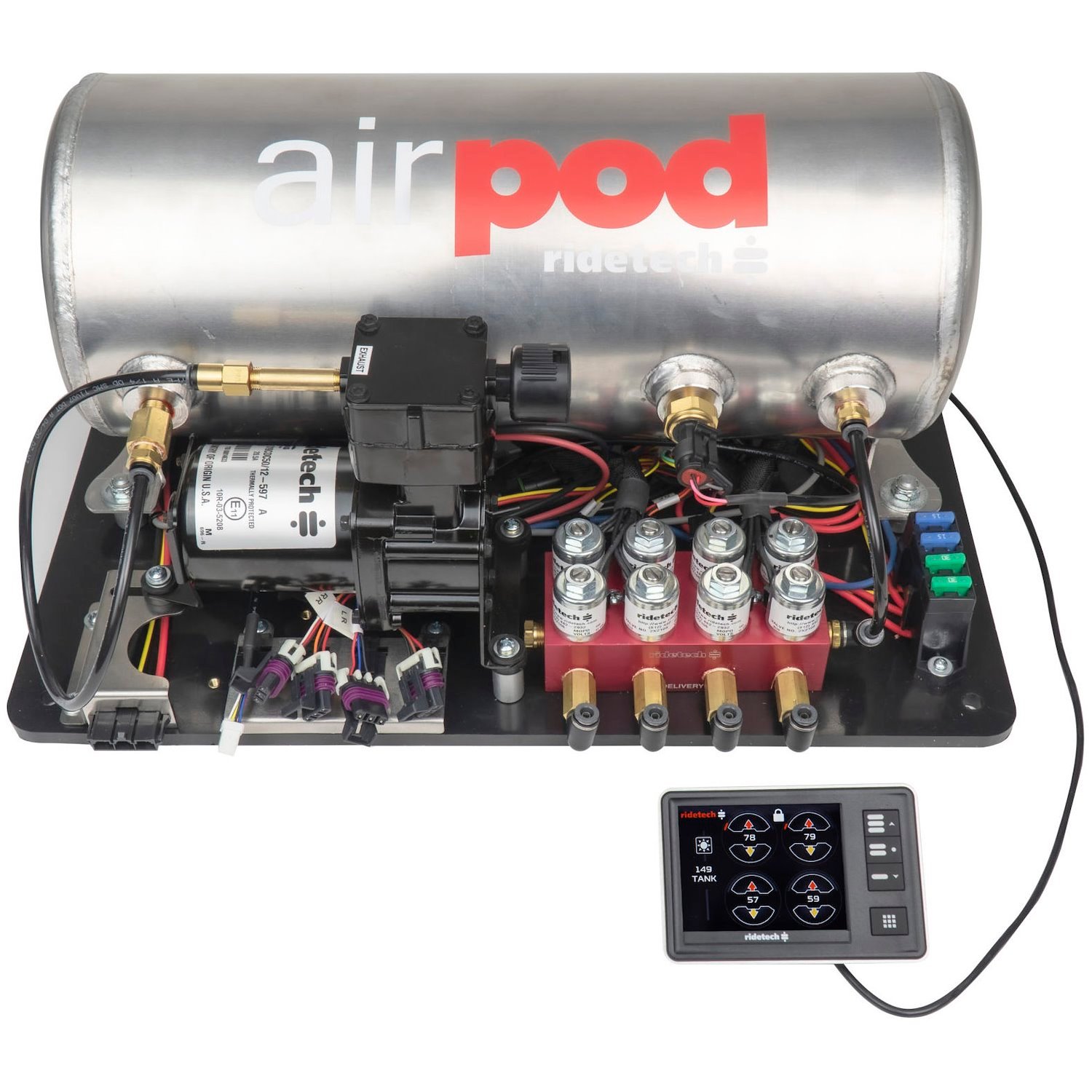 RidePro E5 Air Ride Suspension Control System [3-Gallon AirPod | Single Compressor]