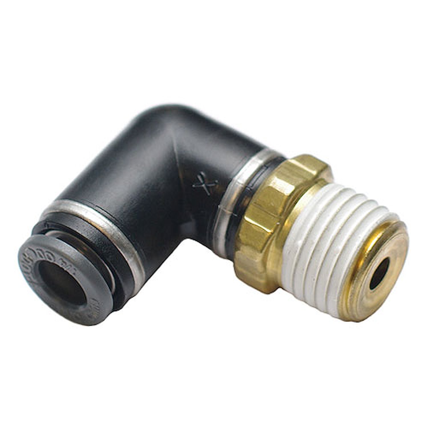 Airline Adapter Fitting 90 Degree Swivel 3/8 in. NPT Male to 1/4 in. Airline