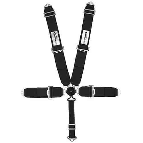 Rotary Kam Lock 5-Point Individual Harness 50" Lap Belt