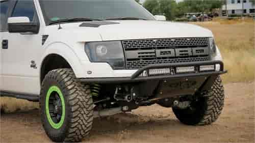 Raptor ADD Lite Front Bumper with 10 Dually mounts/universal plate on top with top hoop in Hammer Bl