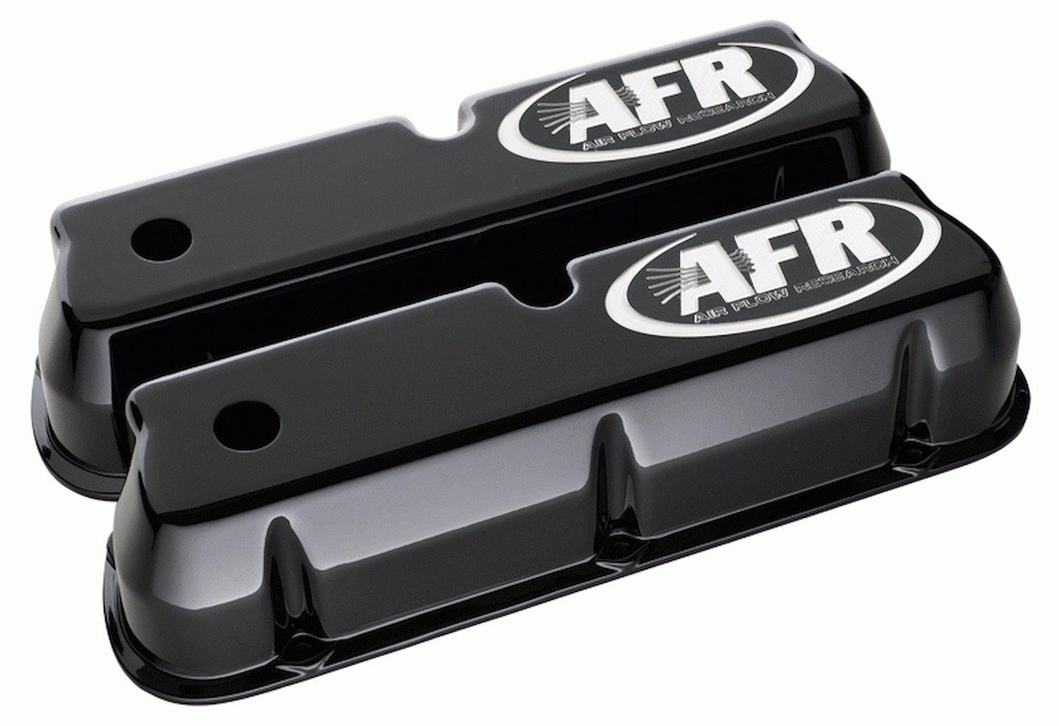 Cast Aluminum Tall Valve Covers for Small Block Ford [Black]