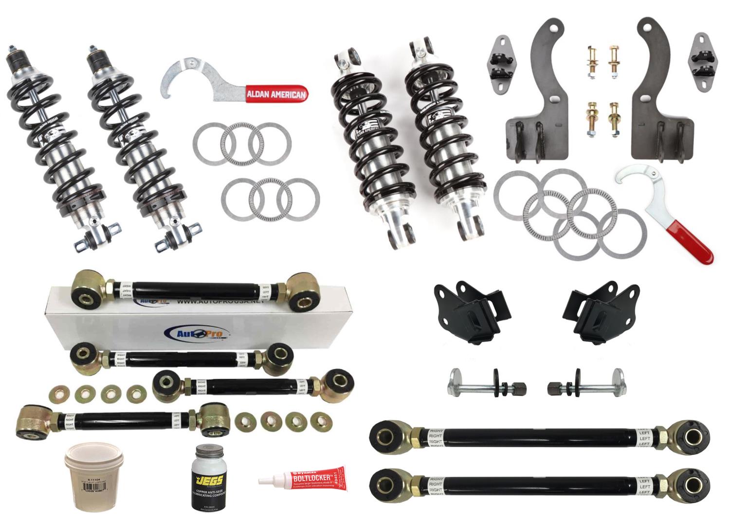 Road Comp Series Front & Rear Complete Coilover Conversion Kit for 1988-1996 Chevy Corvette [500 lb. Springs]