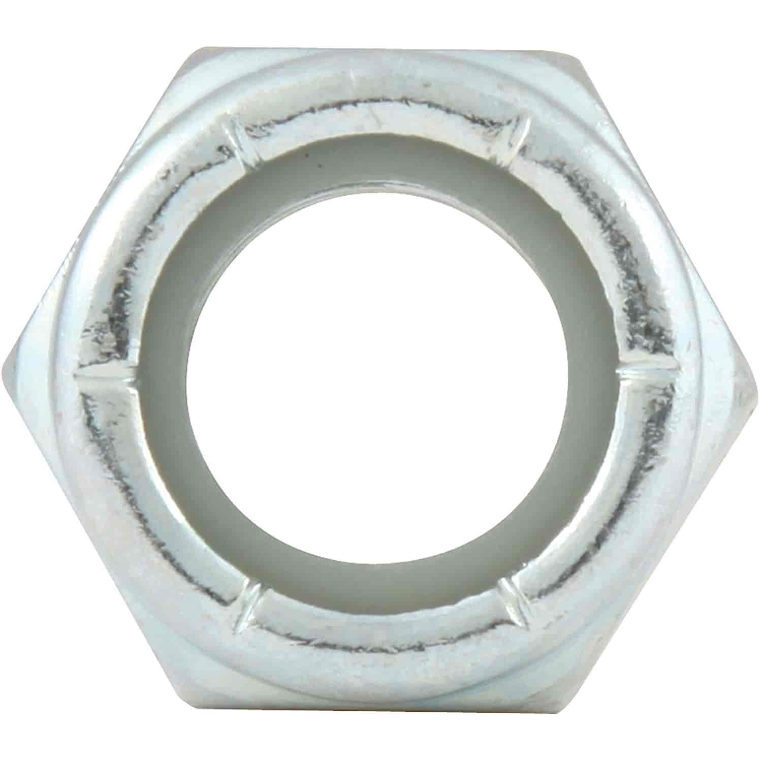 Coarse Thread Hex Nuts With Nylon Inserts 1/2"-13