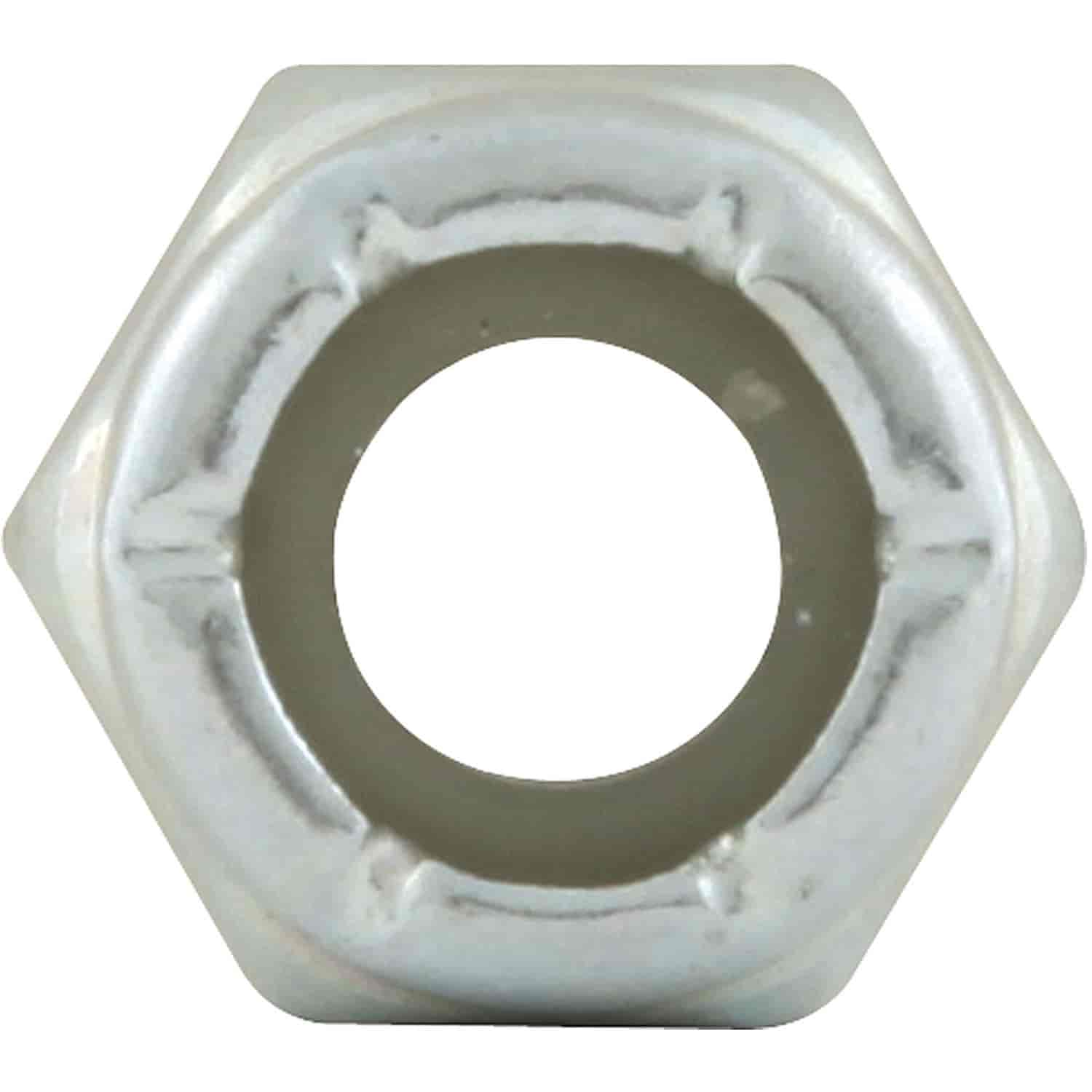 Coarse Thread Hex Nuts Thin With Nylon Inserts 1/4"-20