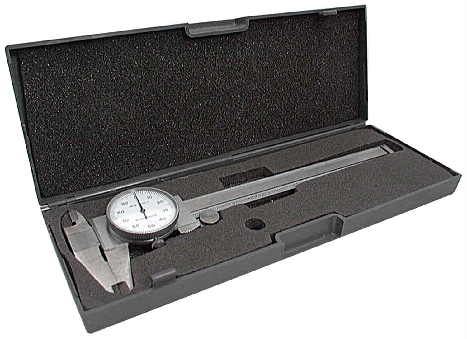 Dial Caliper Measures up to 6" Storage Case Included