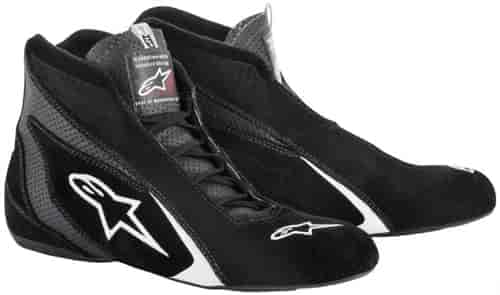 SP Shoe Black/White SFI 3.3/5 Size 10