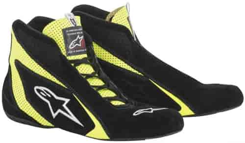 SP Shoe Black/Yellow SFI 3.3/5 Size 10