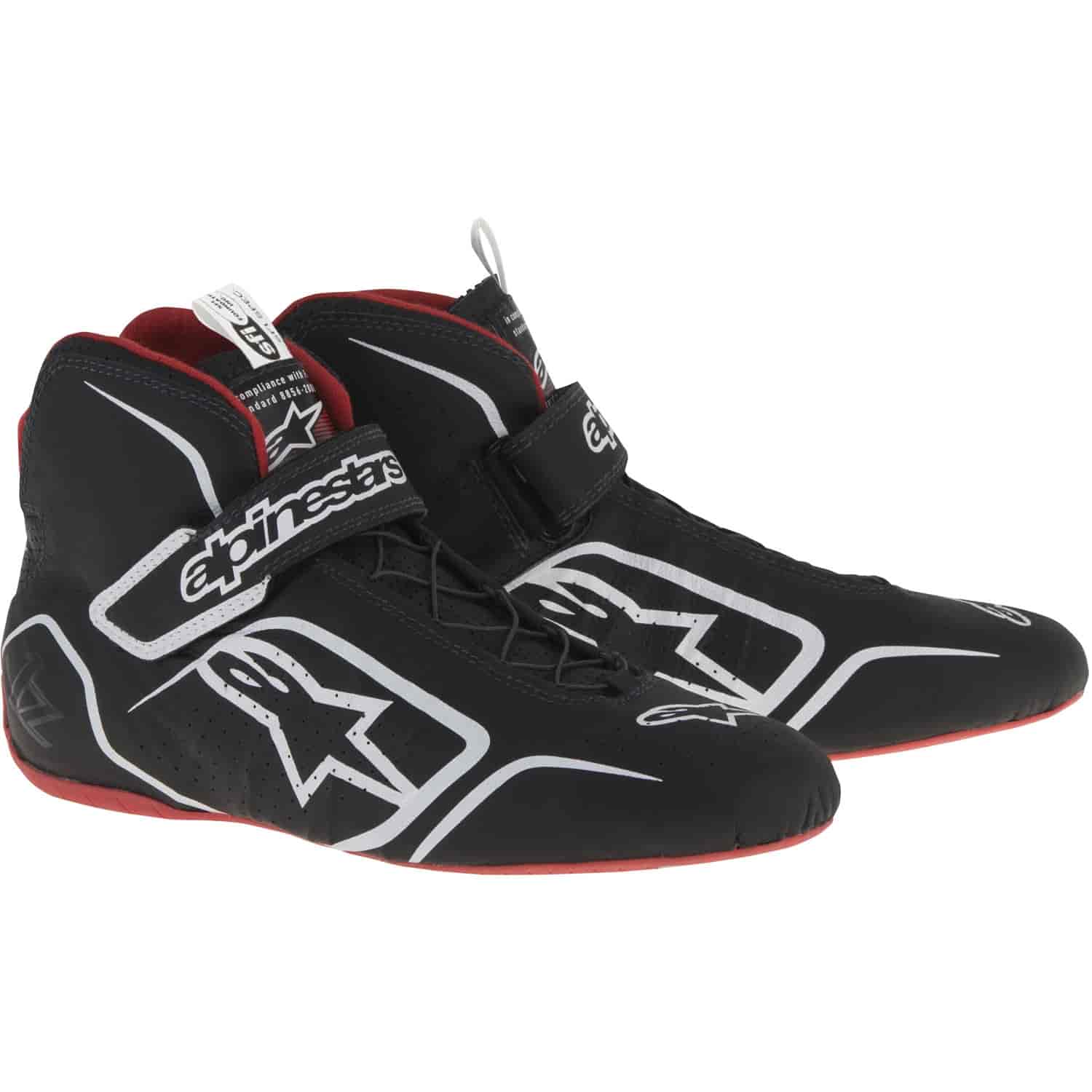 Tech 1-Z Shoe Black/White/Red SFI 3.3/5