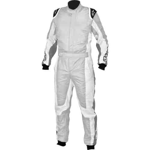 GP Tech Driving Suit Silver/White