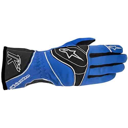 Tech 1-K Glove Anthracite/Blue/White
