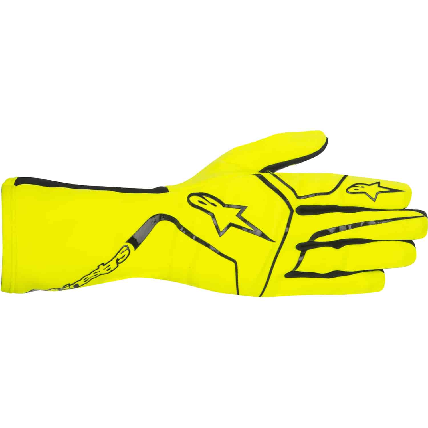 Tech 1-K Race S Youth Gloves Yellow Fluorescent