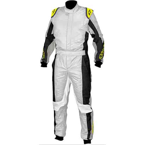 GP Tech Driving Suit Silver/Yellow