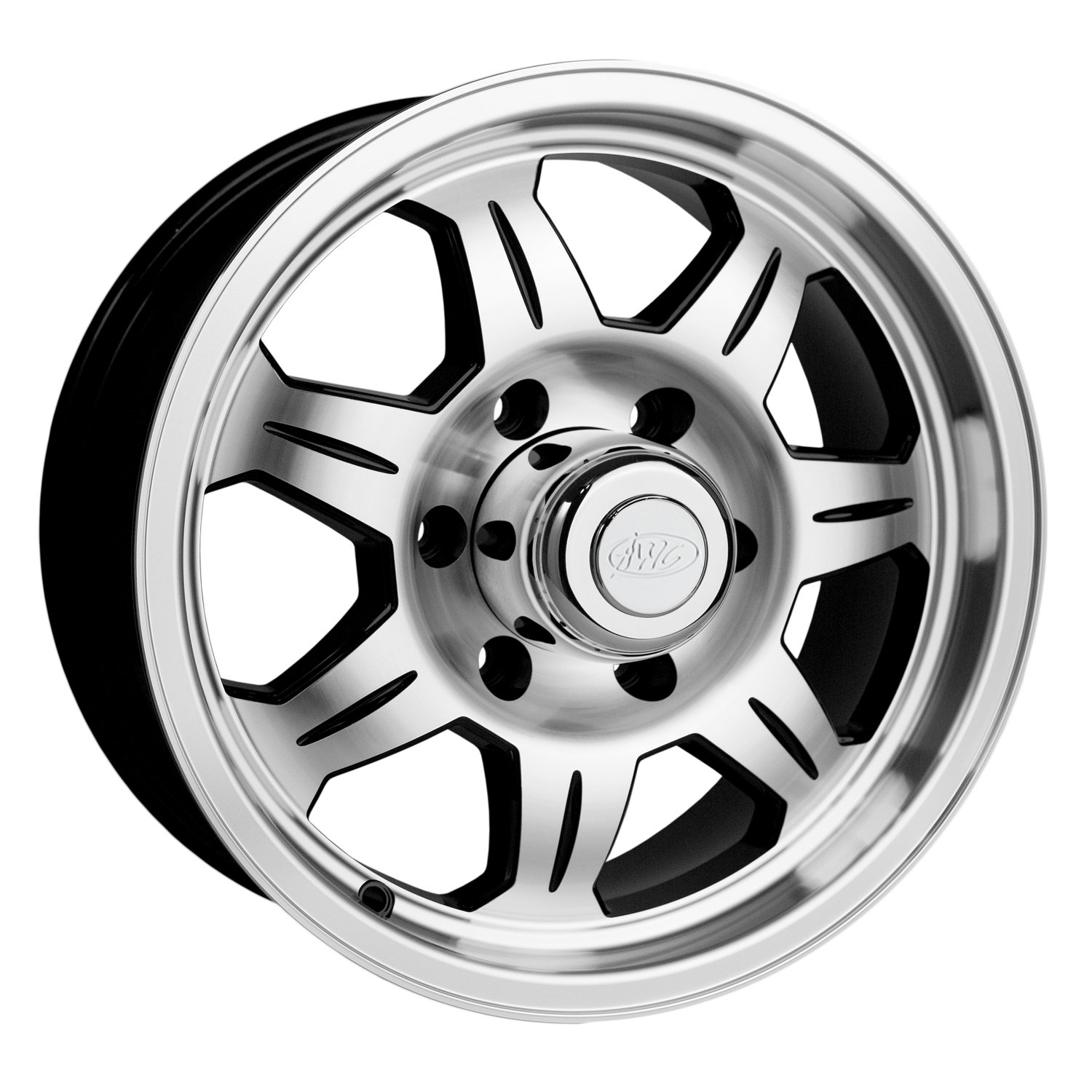 870 ELEMENT Trailer Wheel Size: 12 X 4" Bolt Pattern: 4 x 4" (101.60 mm) [Machined with Black Accents]