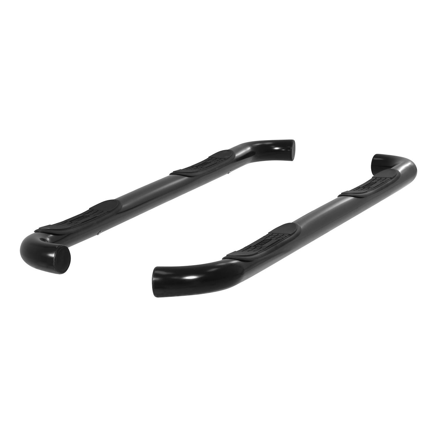 3 In. Round Black Steel Side Bars for 2016-2020 Ford F-150/Super Duty Extended Cab