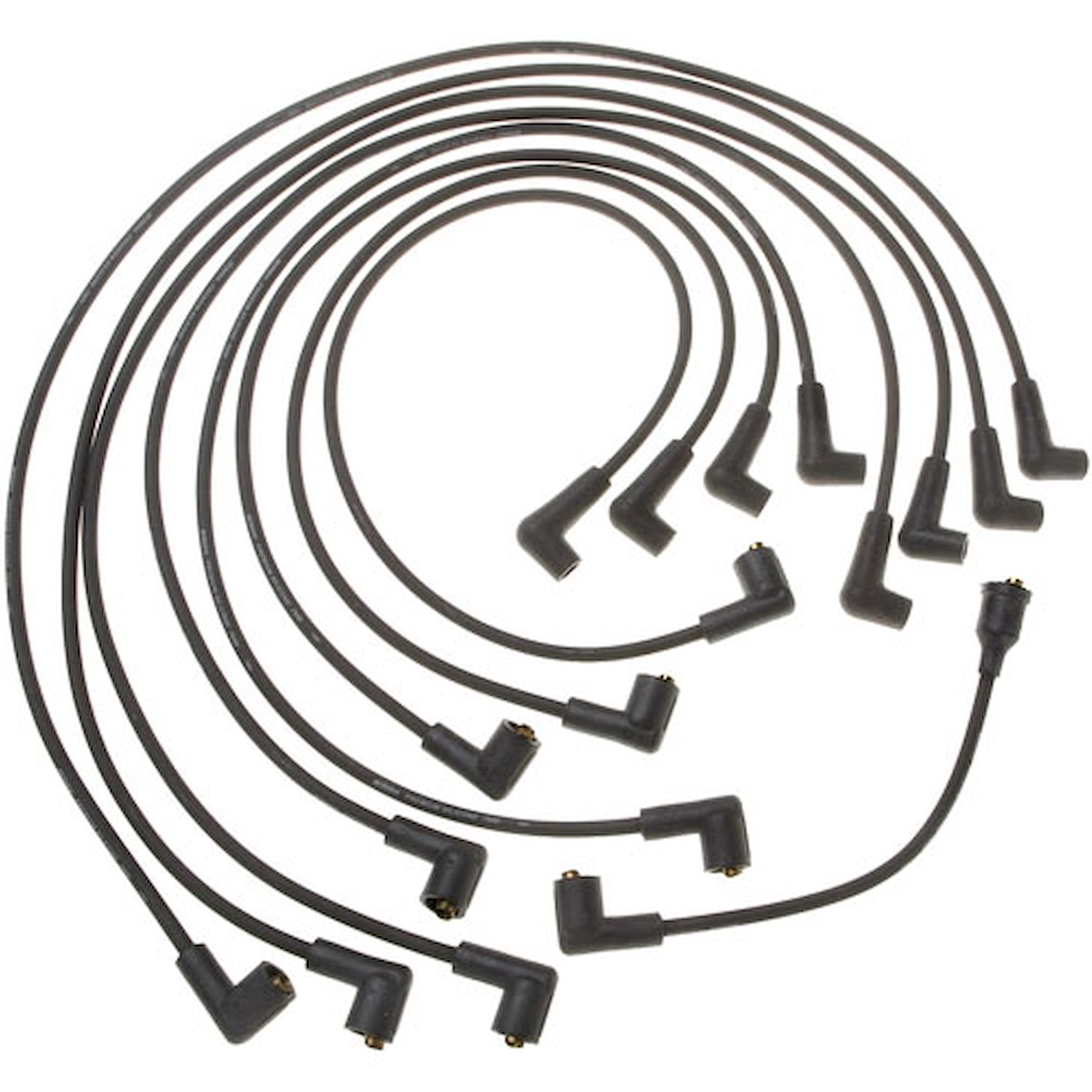 908W Spiral Core Spark Plug Wire Set [Black]