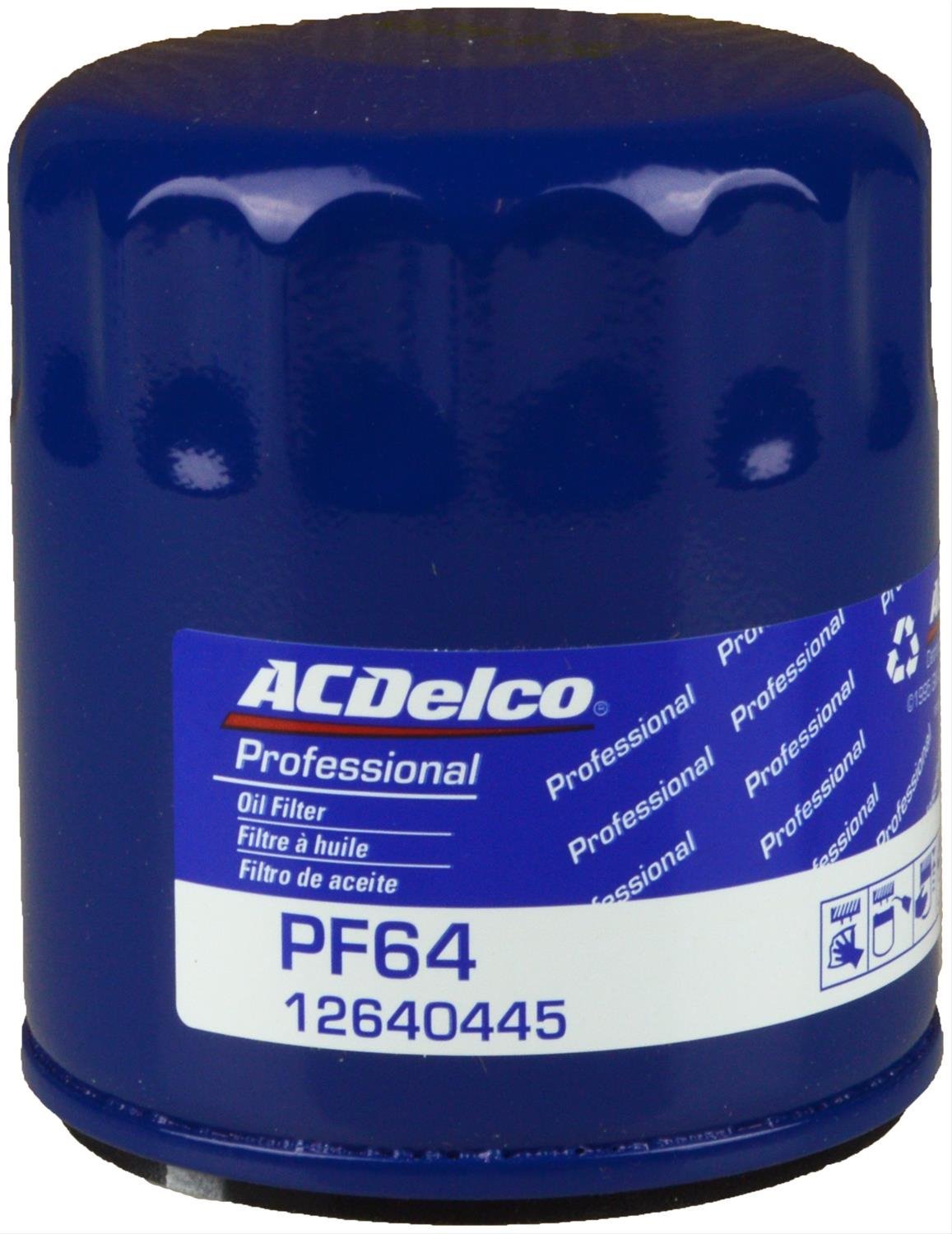 PF64 Professional Engine Oil Filter for Buick, Cadillac, Chevrolet, GMC